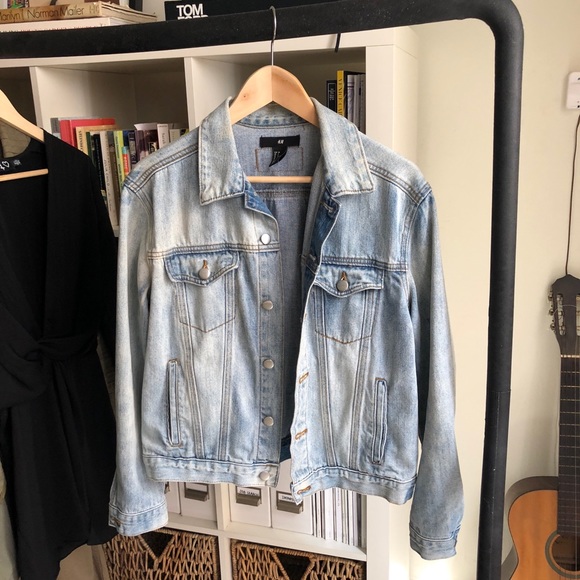 faded blue jean jacket